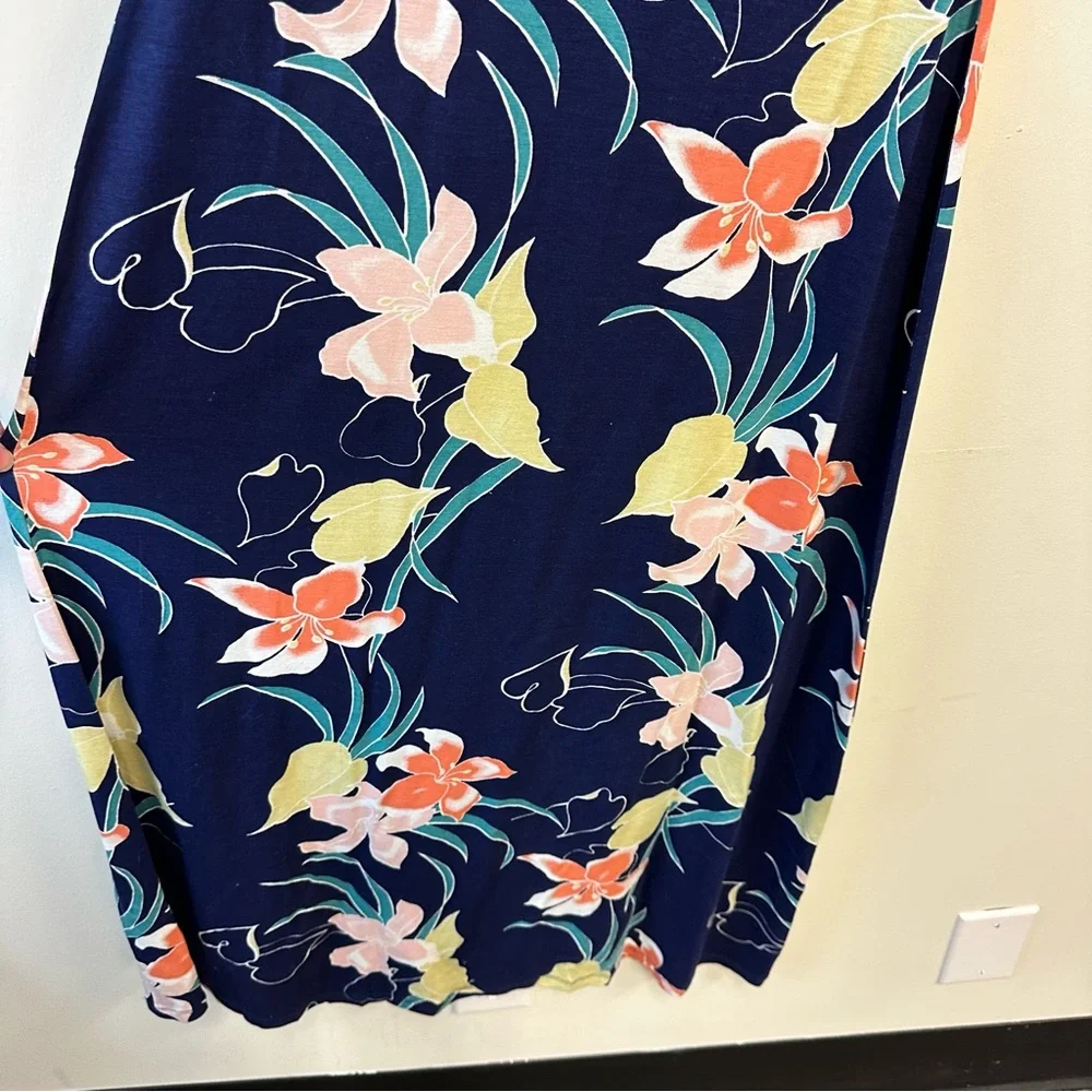 Volcom Navy Floral Maxi Sun Dress - Picture 3 of 10